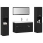 5-teiliges Badmöbel-Set aus schwarzem Eichenholz von , Badezimmermöbel - Ref: Foro24-3334373, Preis: 407,96 €, Rabatt: %