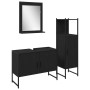 3-Piece Bathroom Furniture Set in Black Oak Wood by , Bathroom furniture - Ref: Foro24-3334376, Price: 158,17 €, Discount: %