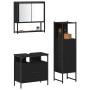 3-teiliges Badmöbel-Set aus schwarzer Eiche, Holzwerkstoff von , Badezimmermöbel - Ref: Foro24-3334378, Preis: 155,78 €, Raba...