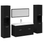 5-teiliges Badmöbel-Set aus schwarzem Eichenholz von , Badezimmermöbel - Ref: Foro24-3334379, Preis: 474,90 €, Rabatt: %