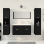 5-teiliges Badmöbel-Set aus schwarzem Eichenholz von , Badezimmermöbel - Ref: Foro24-3334379, Preis: 474,90 €, Rabatt: %