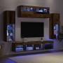 8 Piece TV Wall Unit with LED Old Wood Crafted Wood by , TV Furniture - Ref: Foro24-3334380, Price: 329,08 €, Discount: %