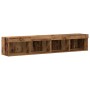 8 Piece TV Wall Unit with LED Old Wood Crafted Wood by , TV Furniture - Ref: Foro24-3334380, Price: 329,08 €, Discount: %