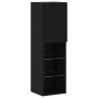 Unidades de TV de 8 piezas con LED Roble Negro Madera de Buena