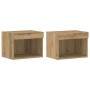 Unidades de TV de 8 piezas con LED y madera elaborada de roble artesanal von , TV-Möbel - Ref: Foro24-3334387, Preis: 230,80 ...