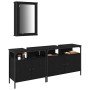 3-Piece Bathroom Furniture Set in Wood Made of Black Oak by , Bathroom furniture - Ref: Foro24-3334393, Price: 159,96 €, Disc...