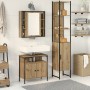 3-piece vanity set in smoked engineered wood oak by , Bathroom furniture - Ref: Foro24-3334394, Price: 176,10 €, Discount: %