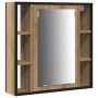 3-piece vanity set in smoked engineered wood oak by , Bathroom furniture - Ref: Foro24-3334394, Price: 176,10 €, Discount: %