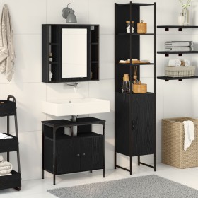 Conjunto de tocador de 3 piezas en color gris sonoma de madera de , Muebles de baño - Ref: Foro24-3334395, Precio: 186,57 €, ...