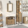 3-piece dressing table set in brown oak color made of wood by , Bathroom furniture - Ref: Foro24-3334396, Price: 161,86 €, Di...