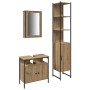 3-piece dressing table set in brown oak color made of wood by , Bathroom furniture - Ref: Foro24-3334396, Price: 161,86 €, Di...
