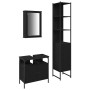 3-Piece Bathroom Furniture Set in Black Oak Wood by , Bathroom furniture - Ref: Foro24-3334397, Price: 174,03 €, Discount: %