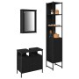 3-teiliges Badmöbel-Set aus schwarzem Eichenholz | Foro24.es | Tu tienda online para hogar, jardín y más Foro24.es