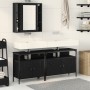 3-Piece Bathroom Furniture Set in Black Oak Engineered Wood by , Bathroom furniture - Ref: Foro24-3334399, Price: 170,60 €, D...