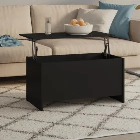 Mesa de centro madera contrachapada negra 102x55,5x52,5 cm de vidaXL, Mesas de centro - Ref: Foro24-809666, Precio: 69,95 €, ...
