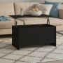 Mesa de centro madera contrachapada negra 102x55,5x52,5 cm de vidaXL, Mesas de centro - Ref: Foro24-809666, Precio: 70,51 €, ...