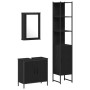 3-Piece Bathroom Furniture Set in Black Oak Wood by , Bathroom furniture - Ref: Foro24-3334401, Price: 175,93 €, Discount: %