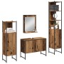 Conjunto de 4 Piezas de Muebles de Baño Madera Vieja Madera Engineered de , Muebles de baño - Ref: Foro24-3334402, Precio: 23...