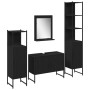 4-Piece Bathroom Furniture Set in Black Engineered Wood Oak by , Bathroom furniture - Ref: Foro24-3334404, Price: 237,45 €, D...