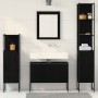 4-Piece Bathroom Furniture Set in Black Engineered Wood Oak by , Bathroom furniture - Ref: Foro24-3334404, Price: 237,45 €, D...