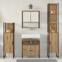 4-teiliges Badmöbel-Set aus Eichenholz von , Badezimmermöbel - Ref: Foro24-3334407, Preis: 230,94 €, Rabatt: %