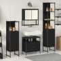 4-Piece Bathroom Furniture Set in Black Oak Wood by , Bathroom furniture - Ref: Foro24-3334408, Price: 234,95 €, Discount: %