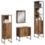 4-teiliges Badmöbel-Set aus gealtertem Holz von , Badezimmermöbel - Ref: Foro24-3334409, Preis: 219,53 €, Rabatt: %