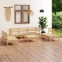 Gartenmöbel-Set 8-teilig aus massivem Kiefernholz von vidaXL, Gartensets - Ref: Foro24-3082567, Preis: 327,67 €, Rabatt: %