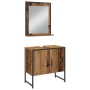 4-teiliges Badmöbel-Set aus gealtertem Holz von , Badezimmermöbel - Ref: Foro24-3334409, Preis: 219,53 €, Rabatt: %