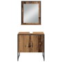 4-teiliges Badmöbel-Set aus gealtertem Holz von , Badezimmermöbel - Ref: Foro24-3334409, Preis: 219,53 €, Rabatt: %
