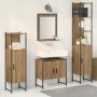 4-teiliges Badmöbel-Set Eiche handwerklich Holzwerkstoff von , Badezimmermöbel - Ref: Foro24-3334410, Preis: 232,62 €, Rabatt: %