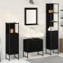 4-Piece Bathroom Furniture Set in Black Oak - Quality Wood by , Bathroom furniture - Ref: Foro24-3334411, Price: 223,70 €, Di...