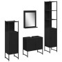 4-Piece Bathroom Furniture Set in Black Oak - Quality Wood by , Bathroom furniture - Ref: Foro24-3334411, Price: 223,70 €, Di...