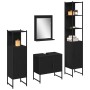 4-Piece Bathroom Furniture Set in Black Oak - Quality Wood by , Bathroom furniture - Ref: Foro24-3334411, Price: 223,70 €, Di...