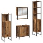 4-Piece Bathroom Furniture Set Old Engineered Wood by , Bathroom furniture - Ref: Foro24-3334412, Price: 240,41 €, Discount: %
