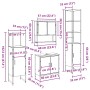 4-Piece Bathroom Furniture Set Old Engineered Wood by , Bathroom furniture - Ref: Foro24-3334412, Price: 240,41 €, Discount: %