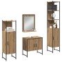 4-teiliges Badmöbel-Set aus Eichenholz von , Badezimmermöbel - Ref: Foro24-3334413, Preis: 244,75 €, Rabatt: %