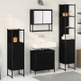 Set mit 4 Badezimmermöbeln aus schwarzem Eichenholz | Foro24.es | Tu tienda online para hogar, jardín y más Foro24.es