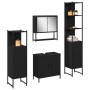 Set mit 4 Badezimmermöbeln aus schwarzem Eichenholz | Foro24.es | Tu tienda online para hogar, jardín y más Foro24.es
