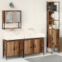 4-piece Bathroom Furniture Set - Recycled Wood - Engineered Wood by , Bathroom furniture - Ref: Foro24-3334415, Price: 245,44...