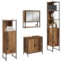 4-piece Bathroom Furniture Set - Recycled Wood - Engineered Wood by , Bathroom furniture - Ref: Foro24-3334415, Price: 245,44...