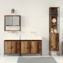 4-piece Bathroom Furniture Set - Recycled Wood - Engineered Wood by , Bathroom furniture - Ref: Foro24-3334415, Price: 245,44...