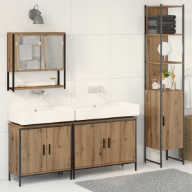 Conjunto de Muebles de Baño de 4 Piezas Roble Madera de , Muebles de baño - Ref: Foro24-3334416, Precio: 254,38 €, Descuento: %