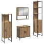 4-teiliges Badmöbel-Set aus Eichenholz von , Badezimmermöbel - Ref: Foro24-3334416, Preis: 254,38 €, Rabatt: %