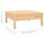 Gartenmöbel-Set 8-teilig aus massivem Kiefernholz von vidaXL, Gartensets - Ref: Foro24-3082567, Preis: 327,67 €, Rabatt: %