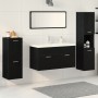 Set of 5 Pieces of Bathroom Furniture in Black Oak and Resistant Wood by , Bathroom furniture - Ref: Foro24-3334419, Price: 3...