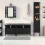 4-teiliges Badmöbel-Set aus schwarzer Eiche und Schichtholz von , Badezimmermöbel - Ref: Foro24-3334423, Preis: 253,64 €, Rab...