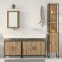 4-teiliges Badmöbel-Set aus handwerklich gefertigtem Eichenholz von , Badezimmermöbel - Ref: Foro24-3334424, Preis: 246,33 €,...