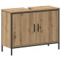 4-teiliges Badmöbel-Set aus handwerklich gefertigtem Eichenholz von , Badezimmermöbel - Ref: Foro24-3334424, Preis: 246,33 €,...