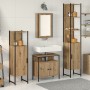 4-Piece Bathroom Furniture Set made of Crafted Oak Wood by , Bathroom furniture - Ref: Foro24-3334426, Price: 224,25 €, Disco...